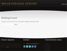 Tablet Screenshot of portfolio.breakthrough-designs.com